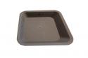 Soucoupe noire  23 X 23 cm (Ltr10)  (SV21)